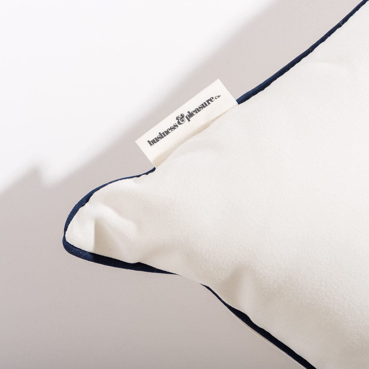 The Euro Throw Pillow - Rivie White Euro Throw Pillow Business & Pleasure Co