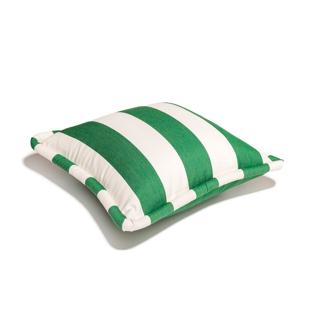 The Small Square Throw Pillow - Crew Canyon Green Stripe Small Square Throw Business & Pleasure Co.