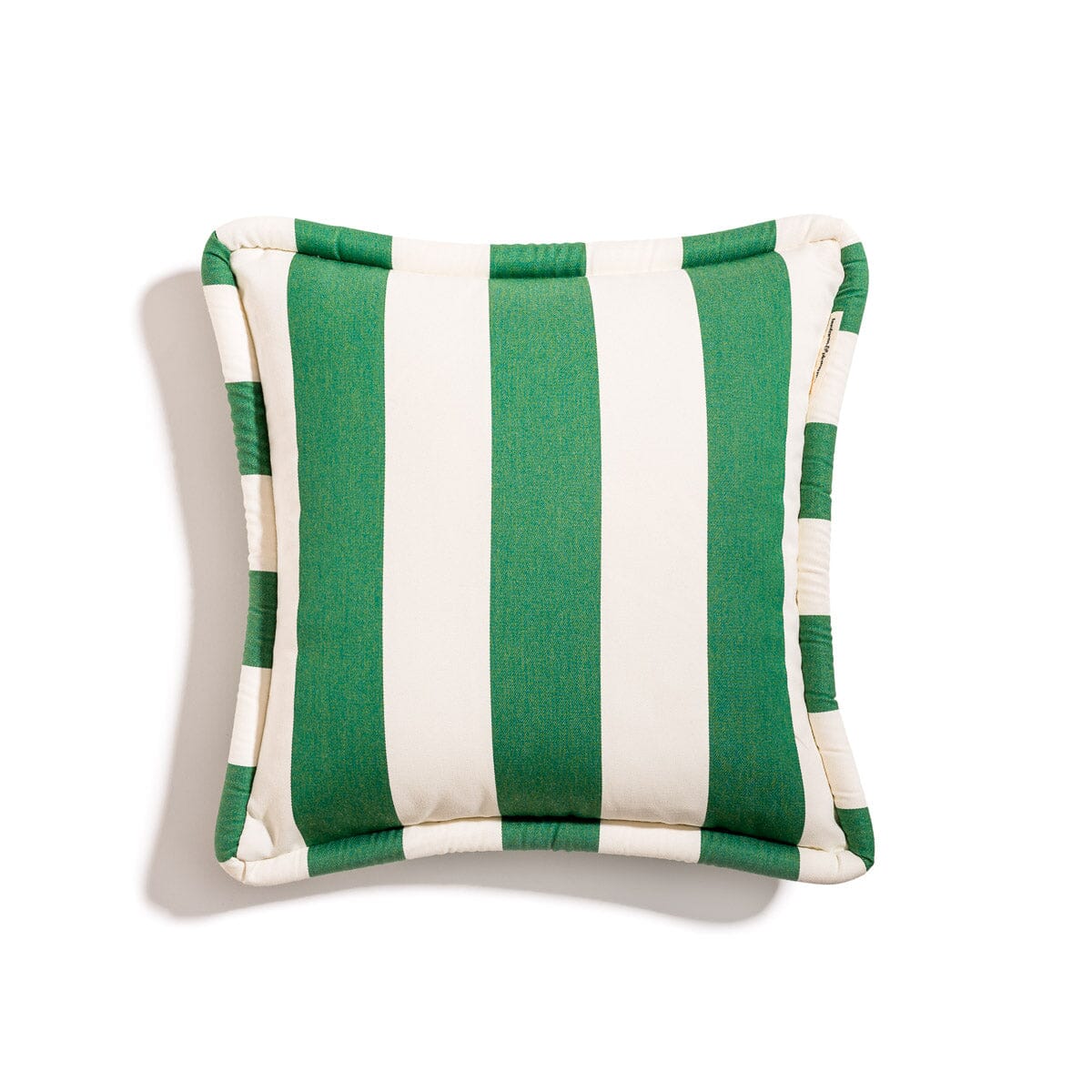 The Small Square Throw Pillow - Crew Canyon Green Stripe Small Square Throw Business & Pleasure Co.
