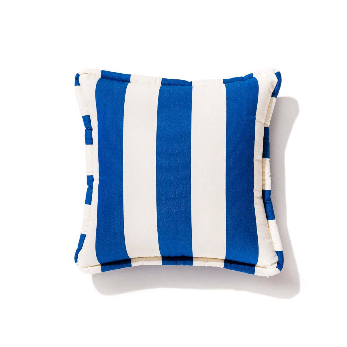 The Small Square Throw Pillow - Crew Mediterranean Blue Stripe Small Square Throw Business & Pleasure Co.