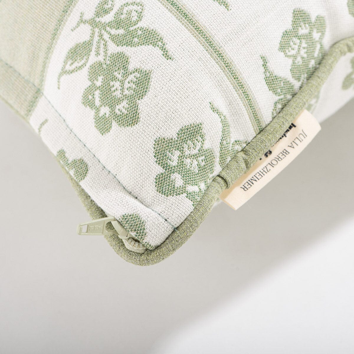 The Small Square Throw Pillow x Julia Berolzheimer in Jacquard B&P Co. x Julia Berolzheimer