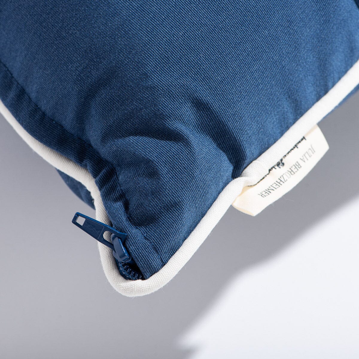 The Small Square Throw Pillow x Julia Berolzheimer in Rivie Slate B&P Co. x Julia Berolzheimer