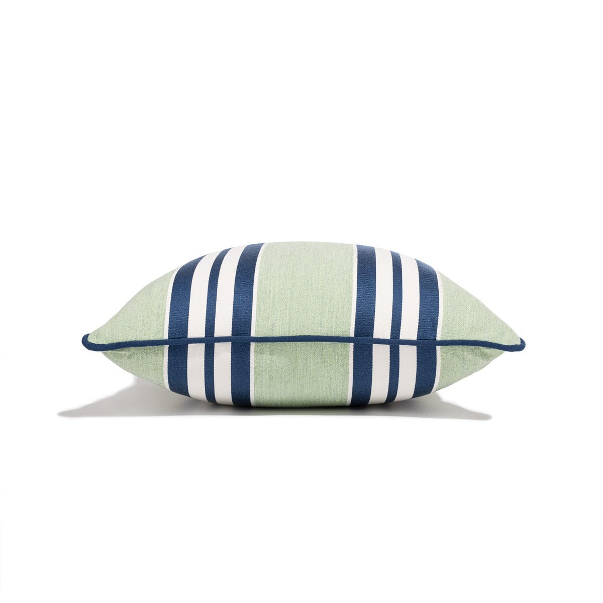 The Small Square Throw Pillow x Julia Berolzheimer in Green Stripes B&P Co. x Julia Berolzheimer