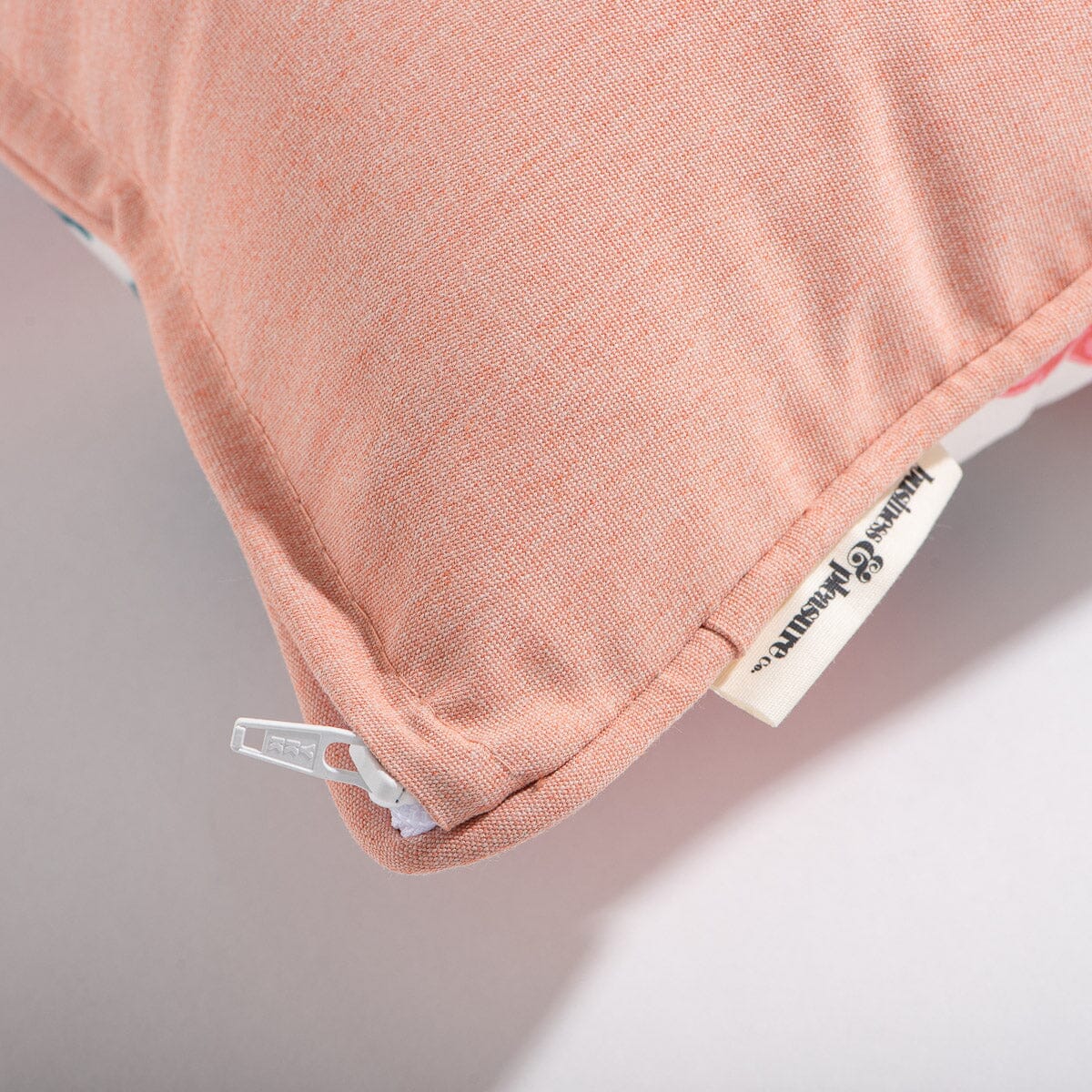 The Small Square Throw Pillow - Paisley Bay Palm Pink Small Square Throw Business & Pleasure Co.