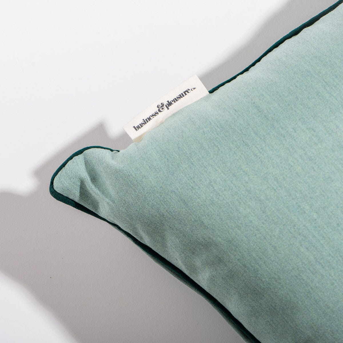 The Small Square Throw Pillow - Rivie Green Small Square Throw Business & Pleasure Co.