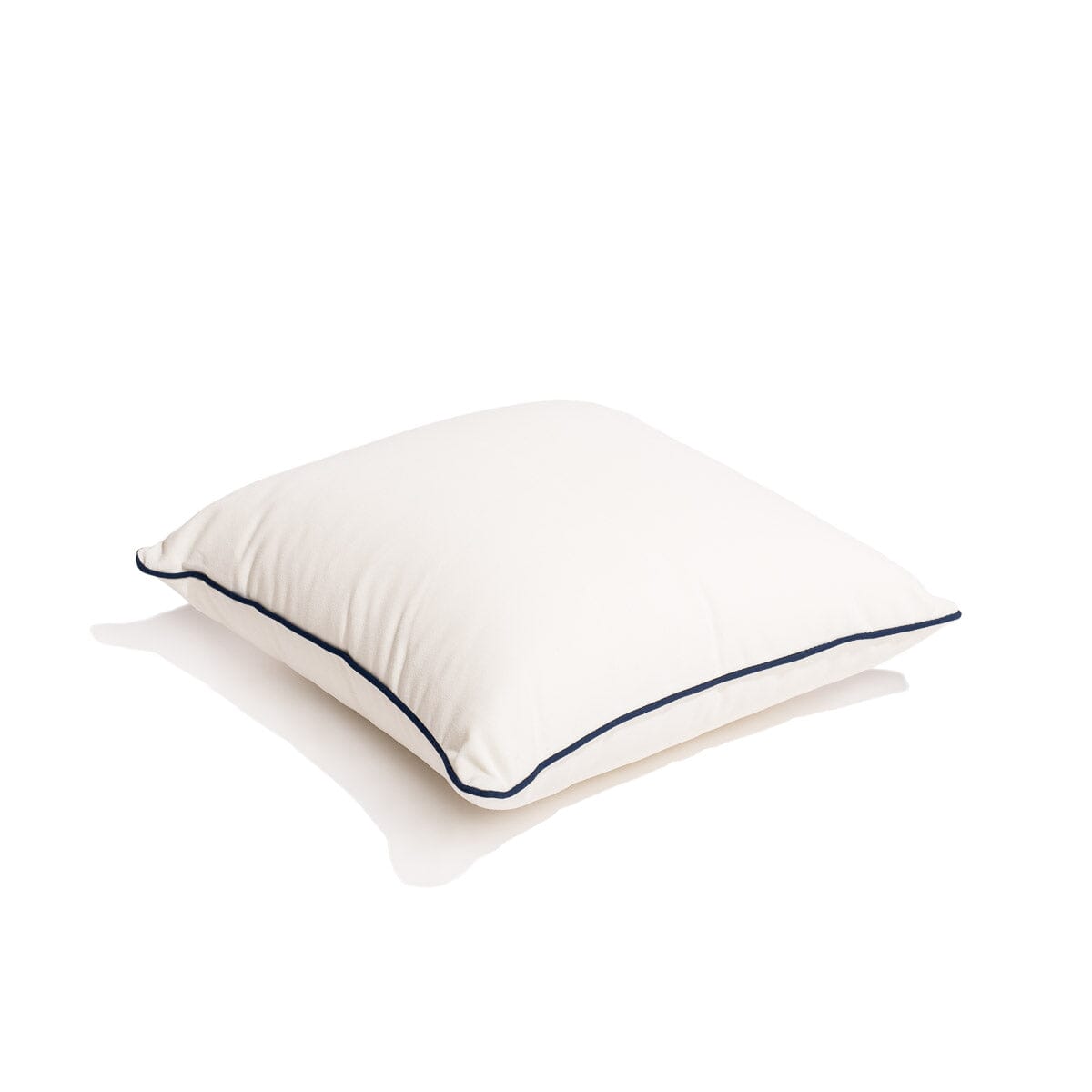 The Small Square Throw Pillow - Rivie White Small Square Throw Business & Pleasure Co