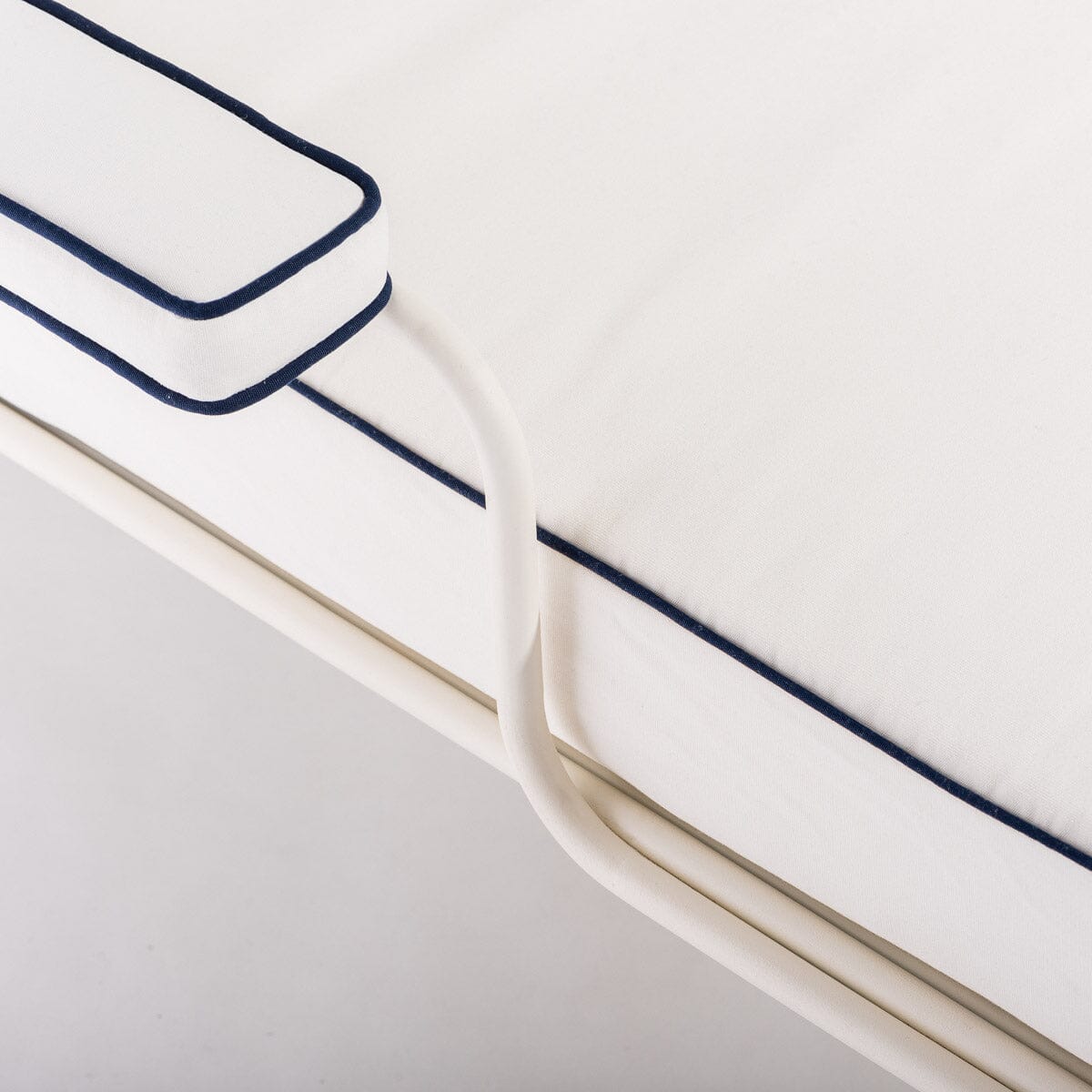 The Waterhouse Sun Lounger in Rivie White | Antique White Frame Bundle Business & Pleasure Co.