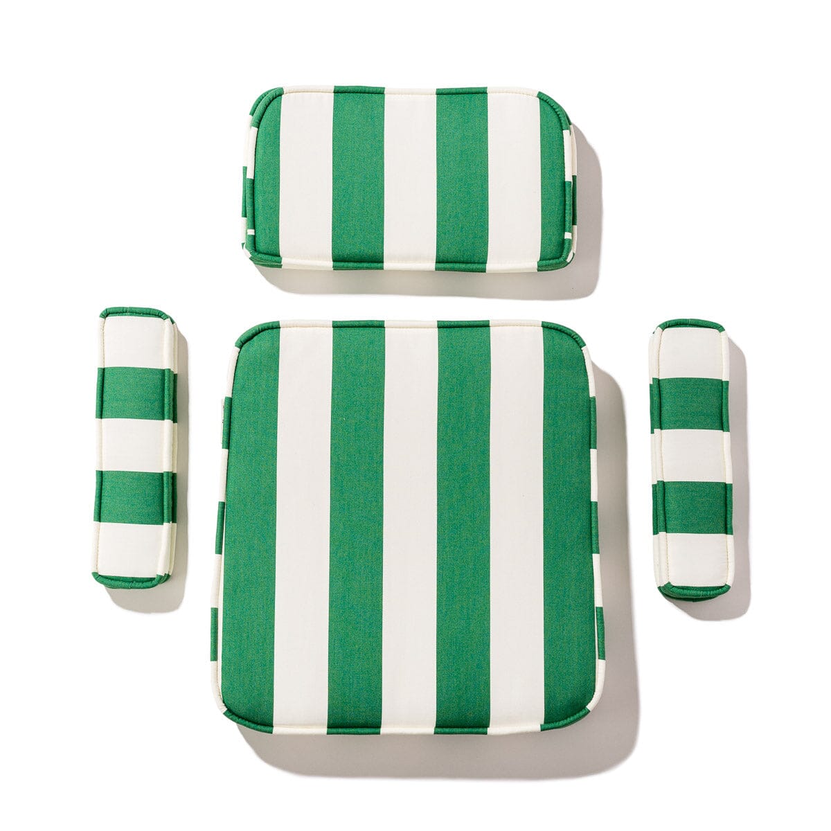 The Waterhouse Chair Cushion Set - Crew Canyon Green Stripe Waterhouse Chair Cushion Business & Pleasure Co.