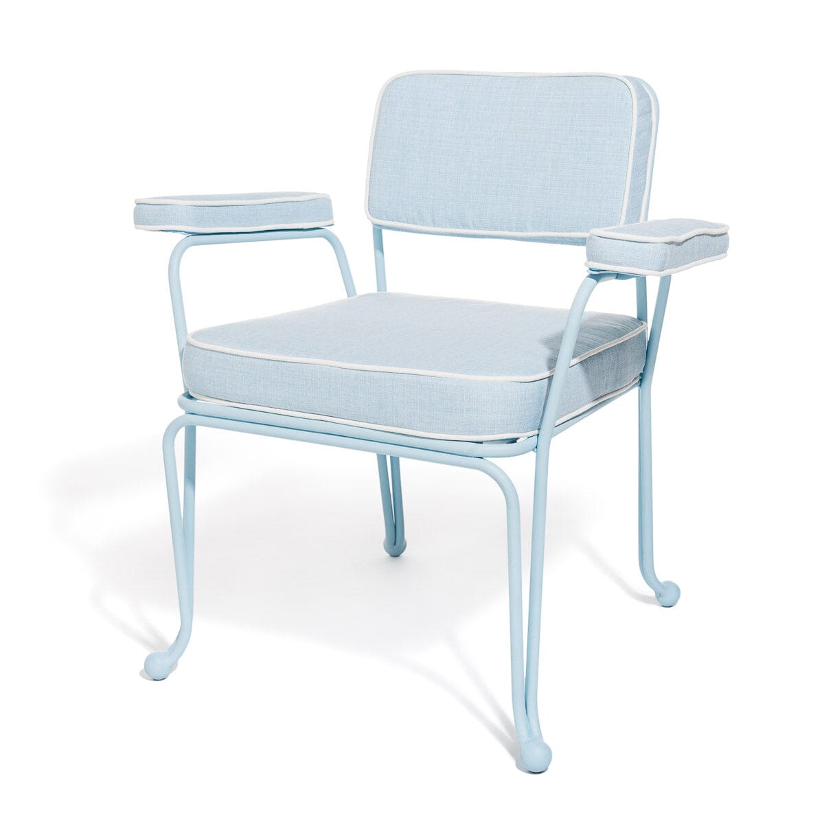 The Waterhouse Dining Chair in Powder Blue | Powder Blue Frame