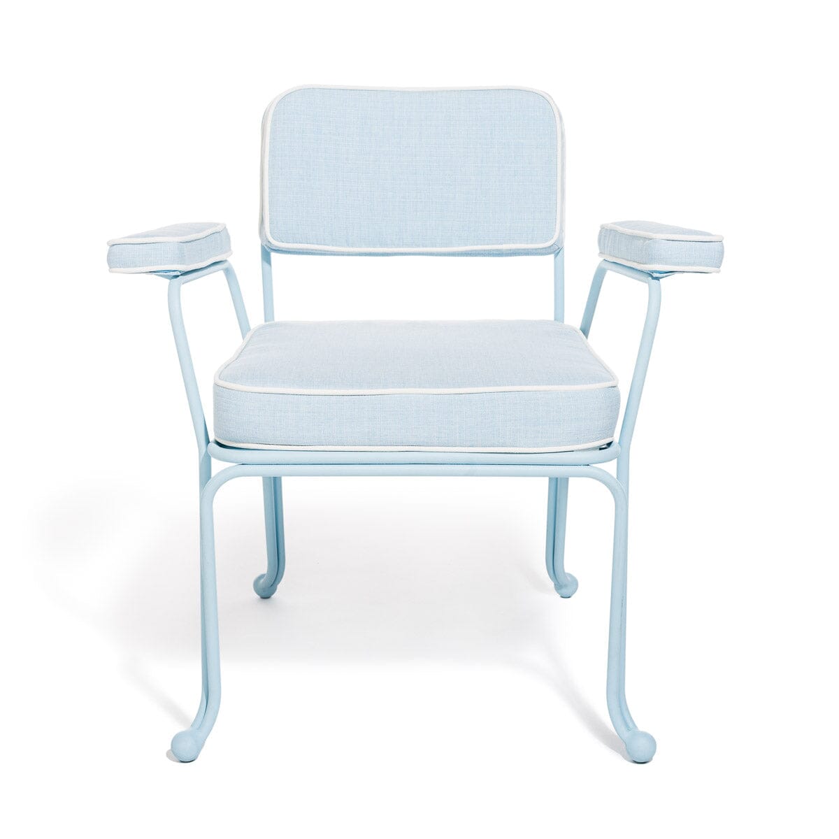 The Waterhouse Dining Chair in Powder Blue | Powder Blue Frame