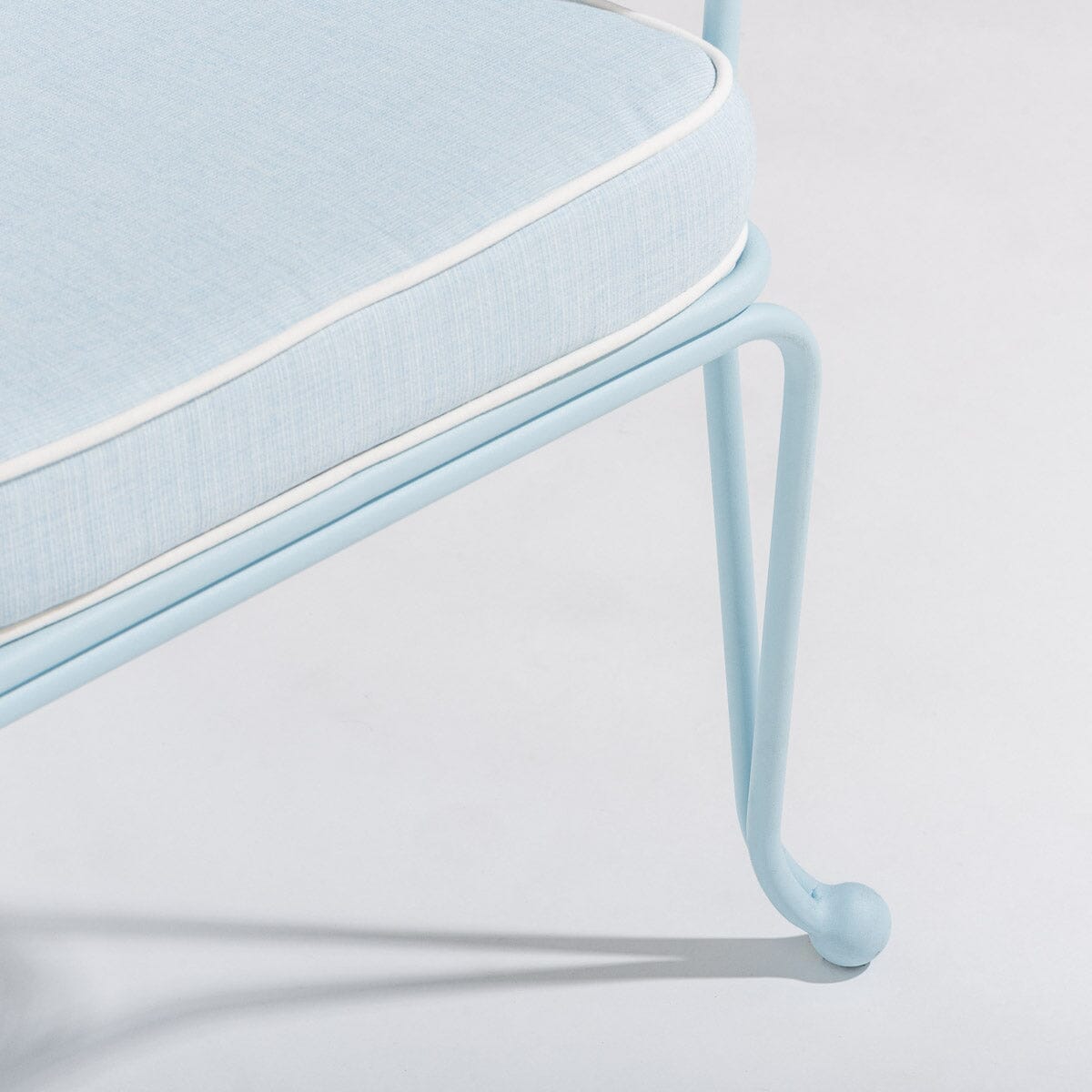 The Waterhouse Dining Chair in Powder Blue | Powder Blue Frame