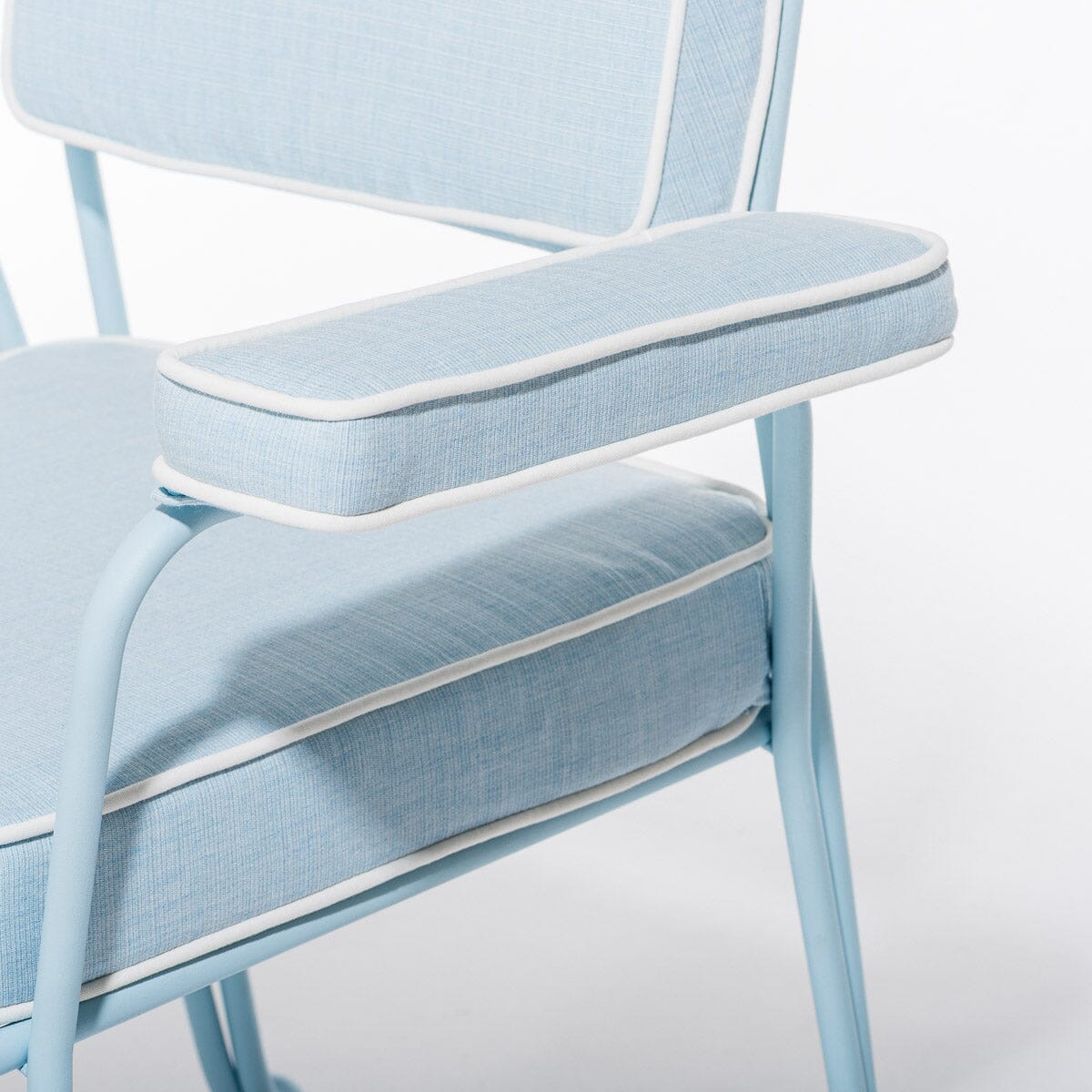 The Waterhouse Dining Chair in Powder Blue | Powder Blue Frame