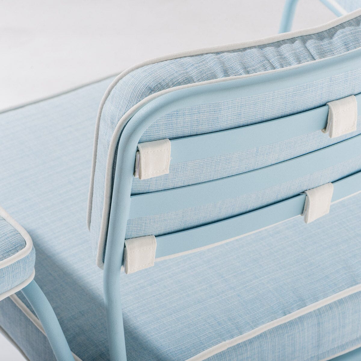 The Waterhouse Dining Chair in Powder Blue | Powder Blue Frame
