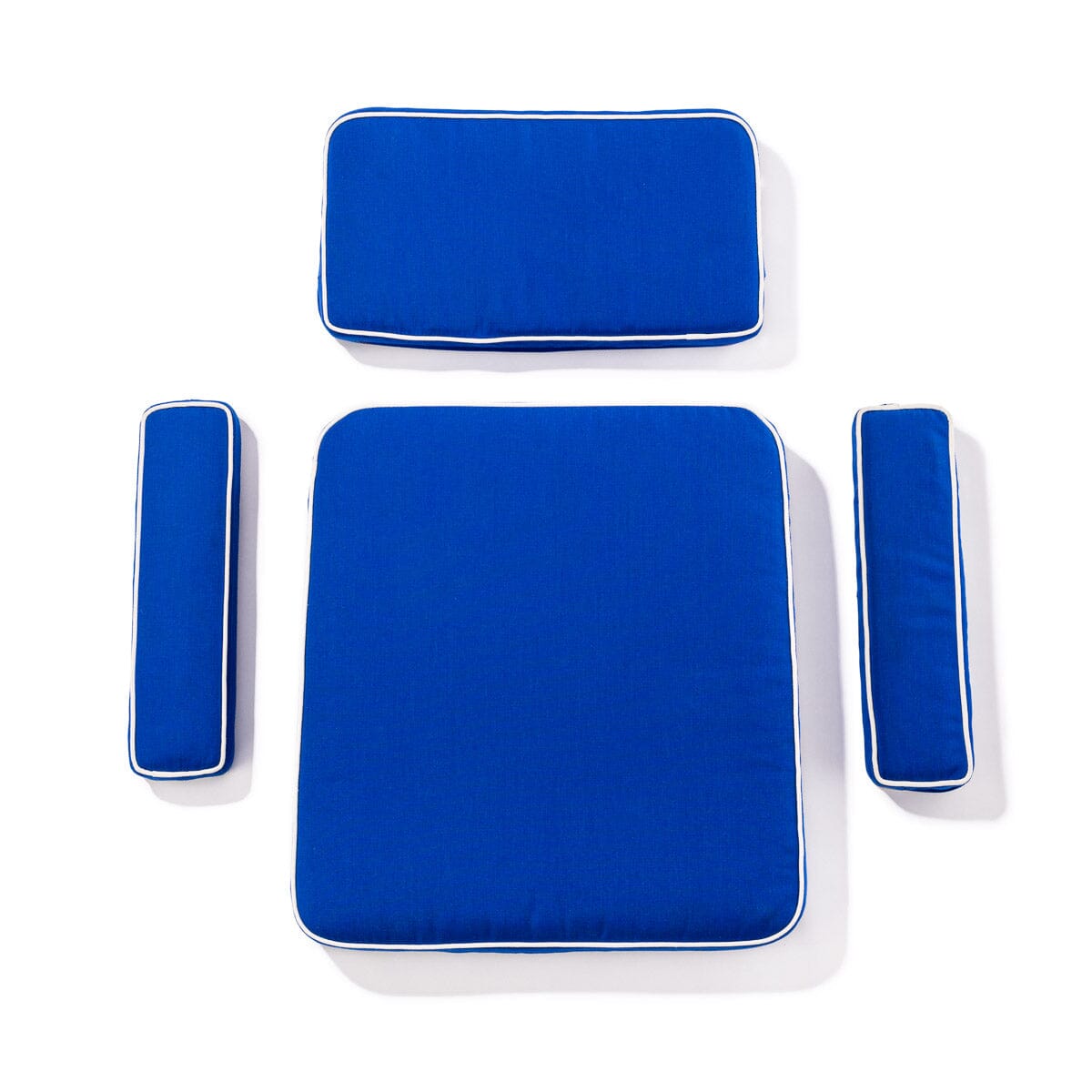 Product image of The Waterhouse Chair Cushion Set - Rivie Mediterranean Blue Waterhouse Chair Cushion Business & Pleasure Co.