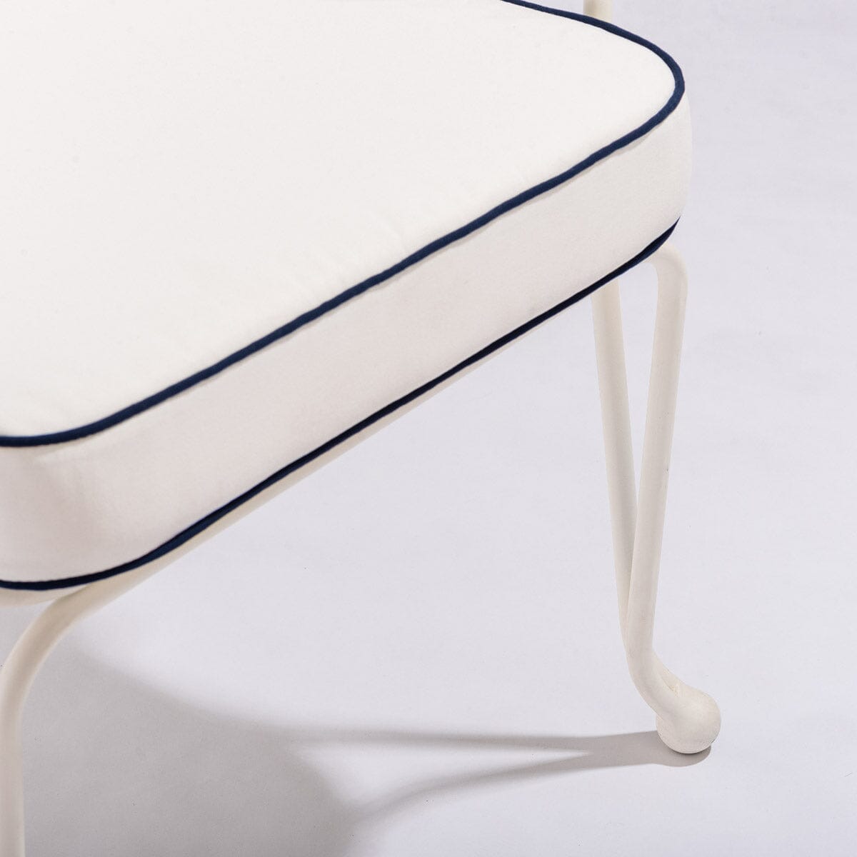 The Waterhouse Dining Chair in Rivie White | Antique White Frame Bundle Business & Pleasure Co.