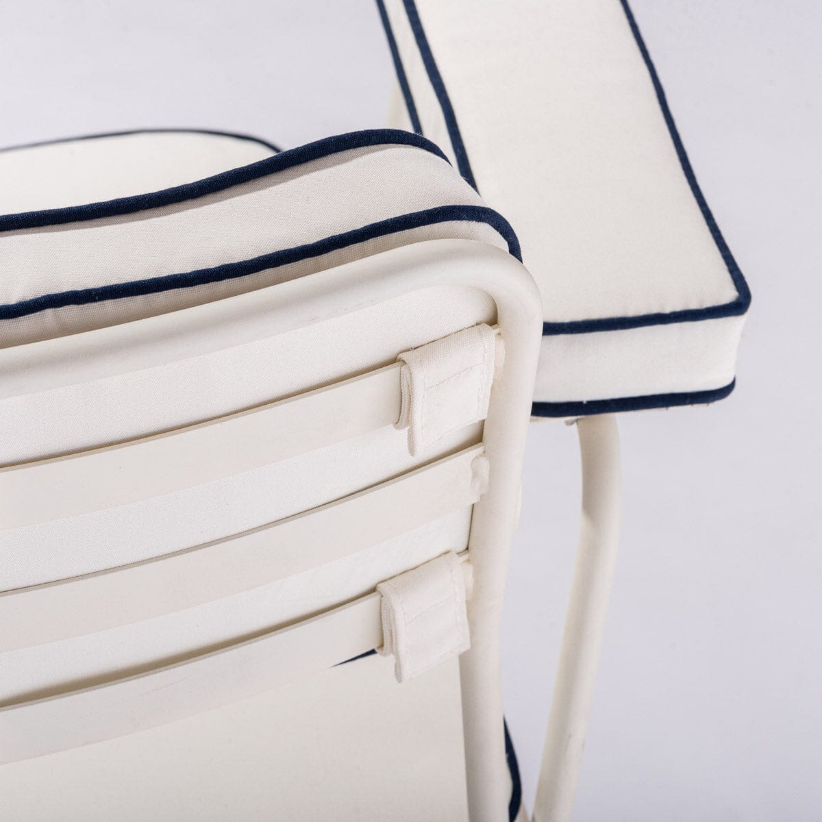 The Waterhouse Dining Chair in Rivie White | Antique White Frame Bundle Business & Pleasure Co.