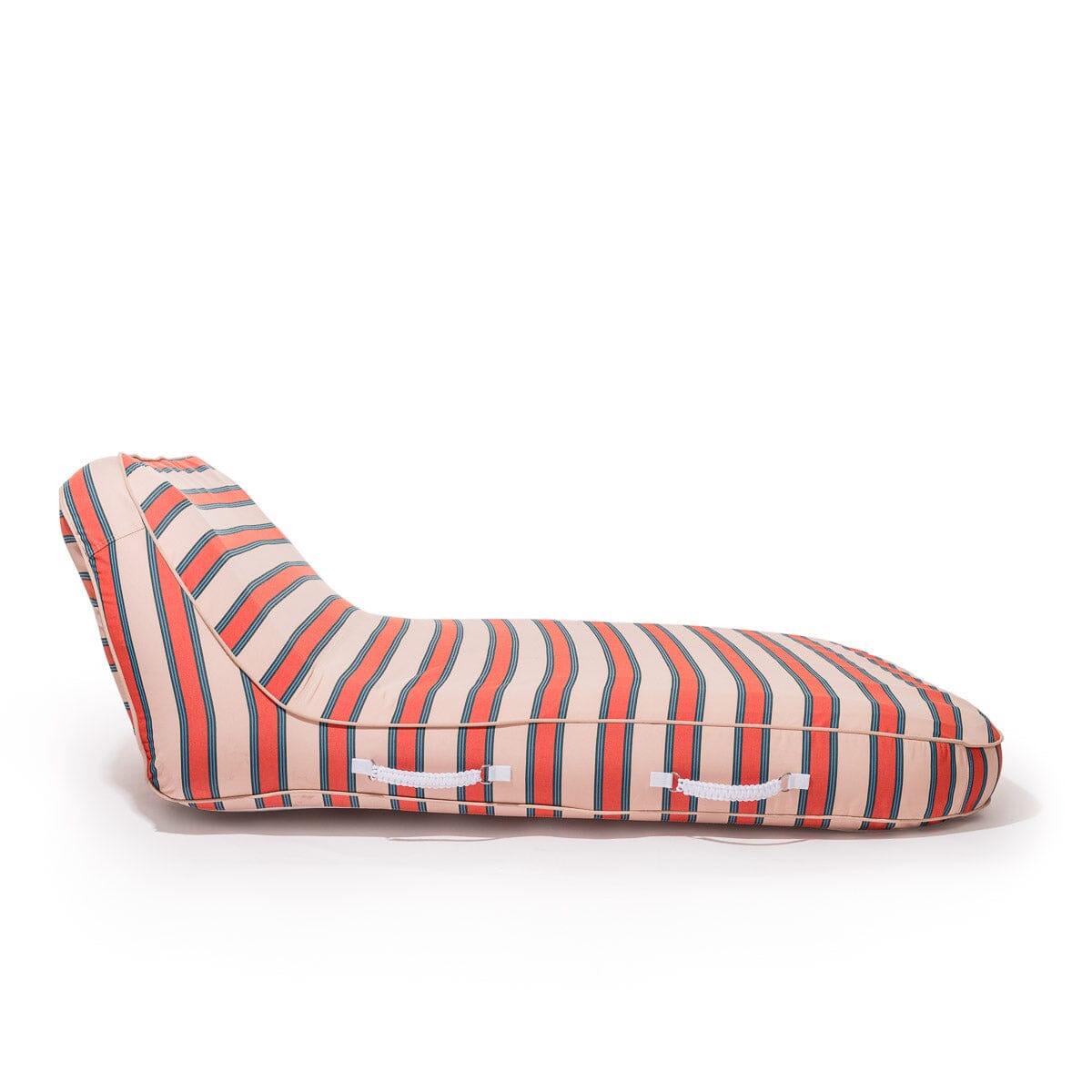 The XL Pool Lounger - Bistro Dusty Pink Stripe Pool Lounger Business & Pleasure Co