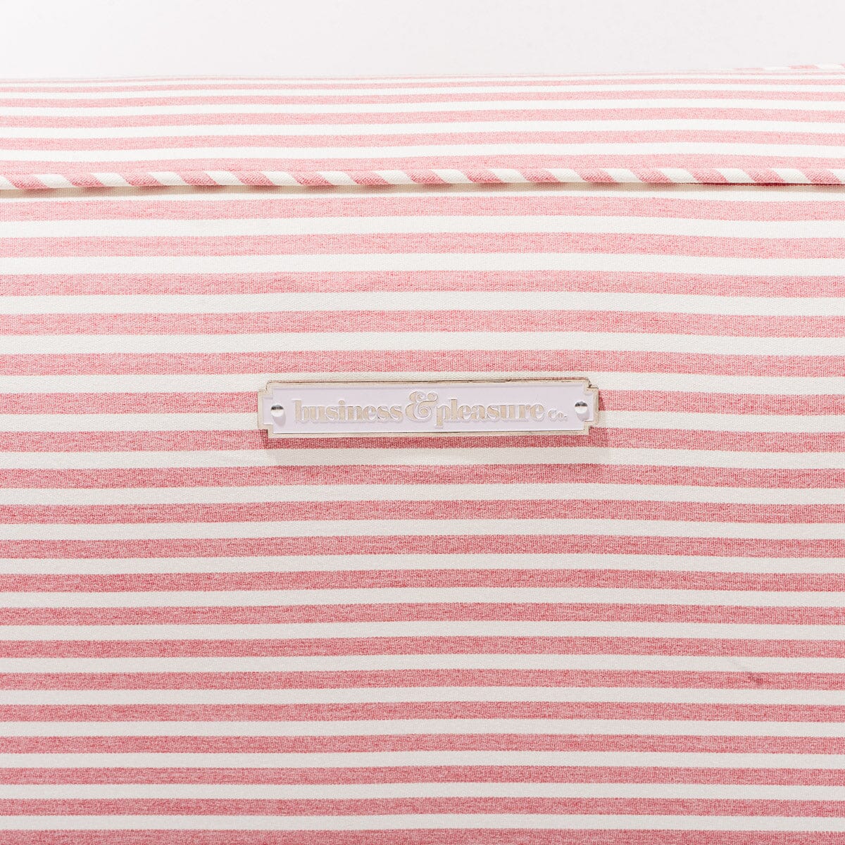 The XL Pool Lounger - Laurens Pink Stripe Pool Lounger Business & Pleasure Co