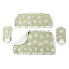 Swatch for The Al Fresco Love Seat Slip Cover Set - Benoît Jade Green Jacquard
