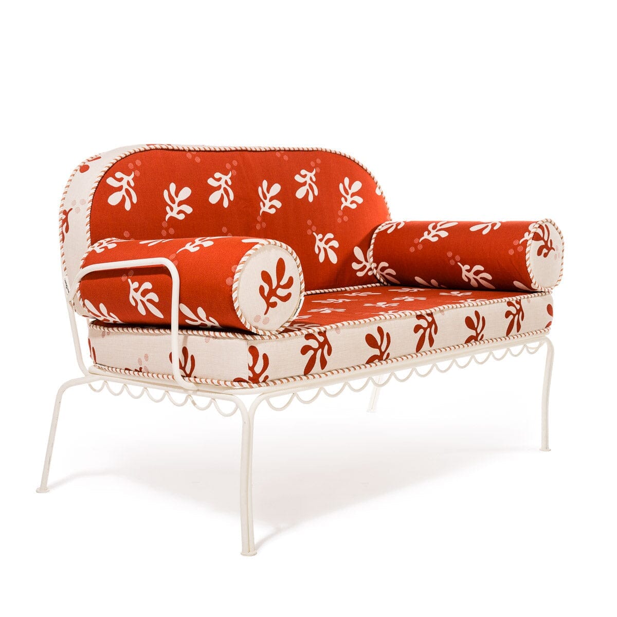 The Al Fresco Love Seat Slip Cover Set - Benoît Le Sirenuse Jacquard Al Fresco Love Seat Slip Cover Set Business & Pleasure Co.