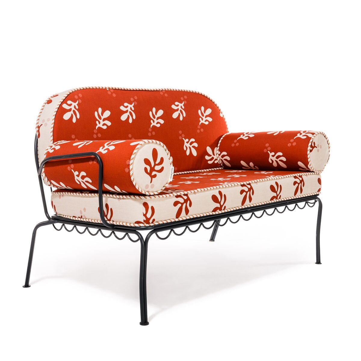 The Al Fresco Love Seat Slip Cover Set - Benoît Le Sirenuse Jacquard Al Fresco Love Seat Slip Cover Set Business & Pleasure Co.