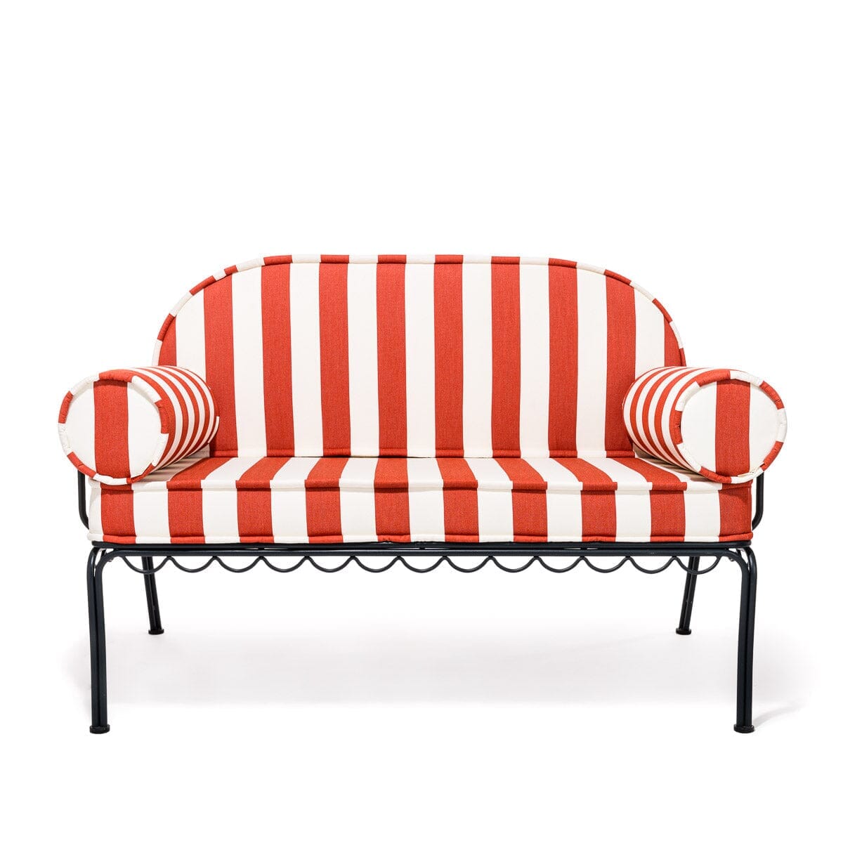 The Al Fresco Love Seat Slip Cover Set - Crew Le Sirenuse Stripe Al Fresco Love Seat Slip Cover Set Business & Pleasure Co.