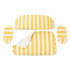 Swatch for The Al Fresco Love Seat Slip Cover Set - Crew Mimosa Yellow Stripe