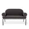 Swatch for The Al Fresco Love Seat in Rivie Black | Vintage Black Frame