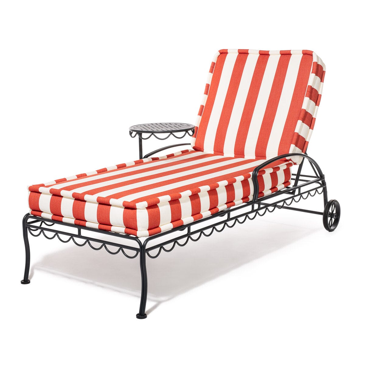 The Sun Lounger Slip Cover - Crew Le Sirenuse Stripe Sun Lounger Slip Cover Business & Pleasure Co.