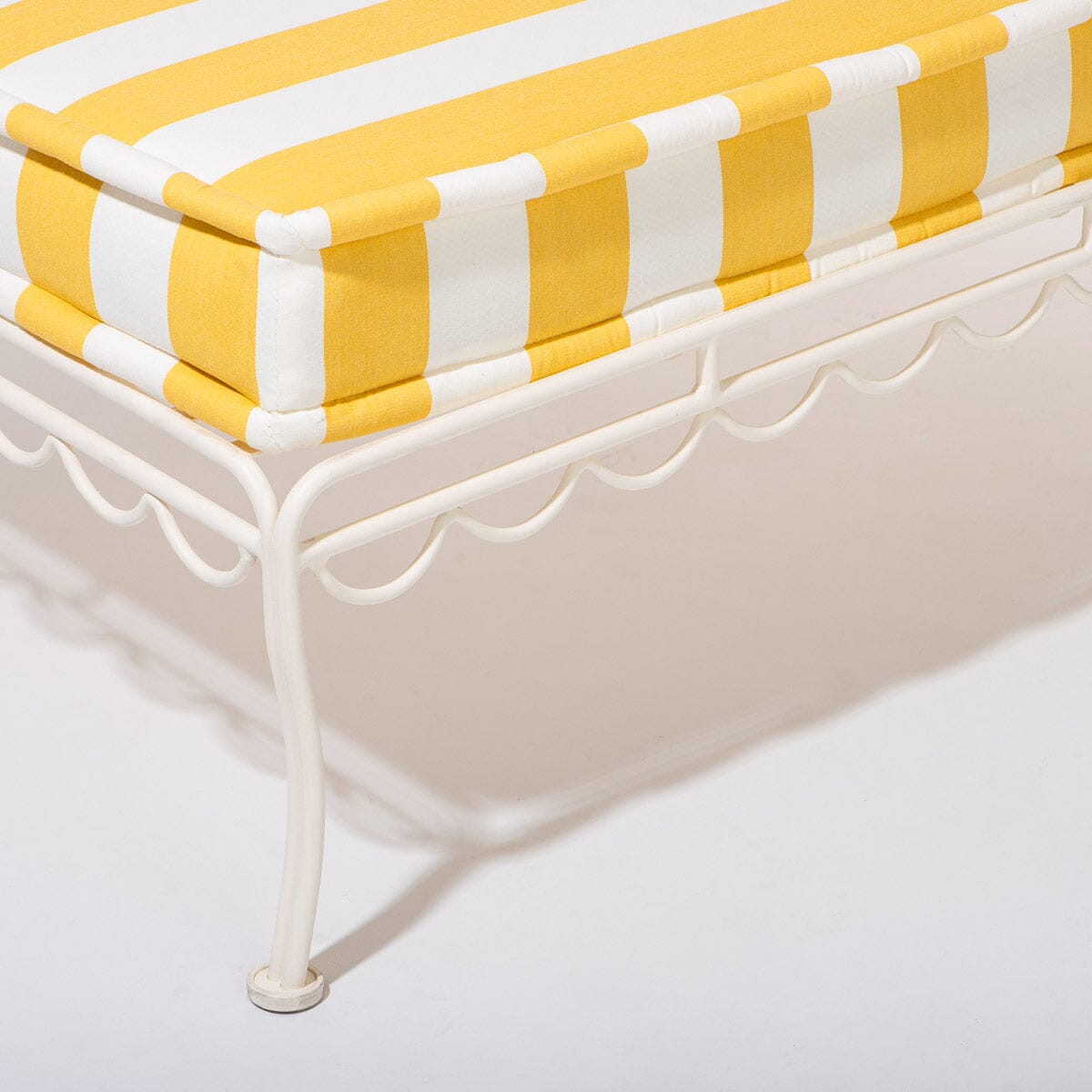 The Sun Lounger Slip Cover - Crew Mimosa Yellow Stripe Sun Lounger Slip Cover Business & Pleasure Co.