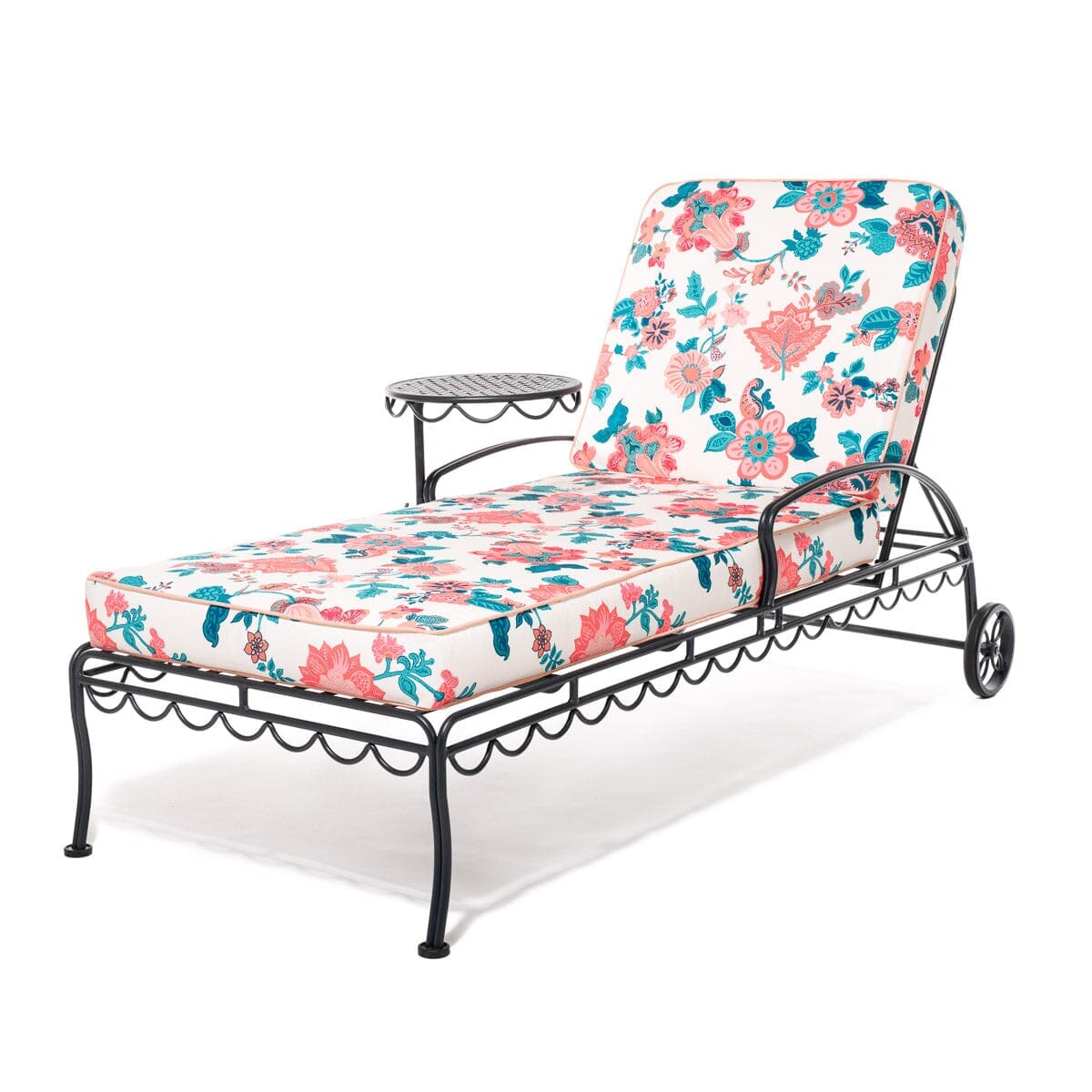 Product image of The Sun Lounger Slip Cover - Paisley Bay Palm Pink Sun Lounger Slip Cover Business & Pleasure Co.