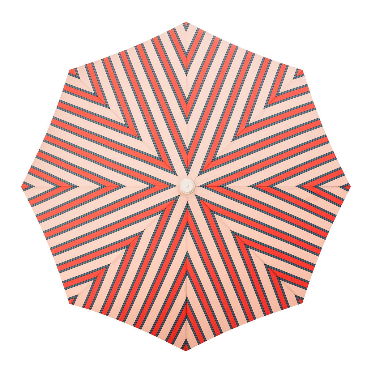 The Amalfi Umbrella - Bistro Dusty Pink Stripe Amalfi Umbrella Business & Pleasure Co