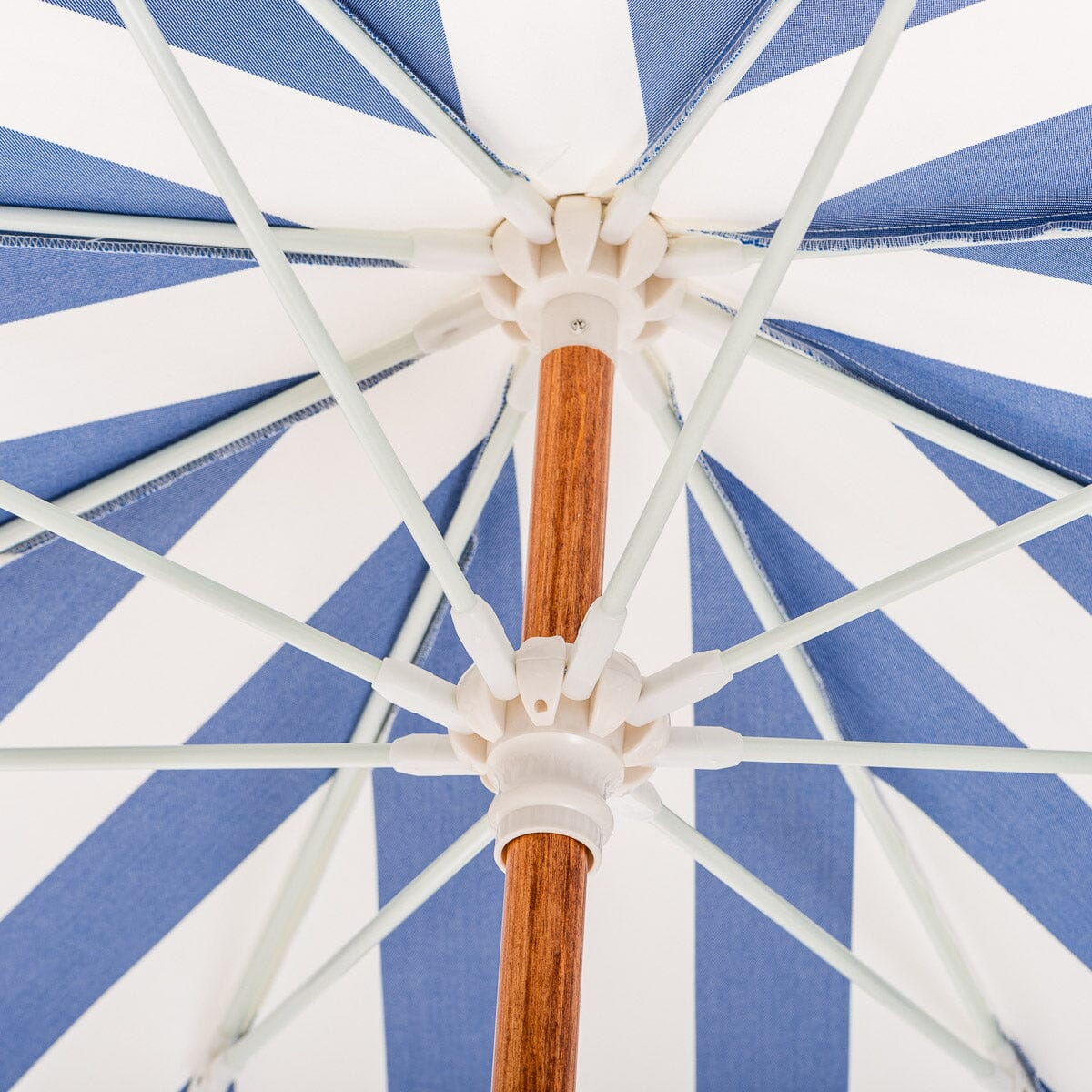The Amalfi Umbrella - Crew Mediterranean Blue Stripe Amalfi Umbrella Business & Pleasure Co.