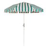 Swatch for The Club Umbrella - Bistro Green Stripe
