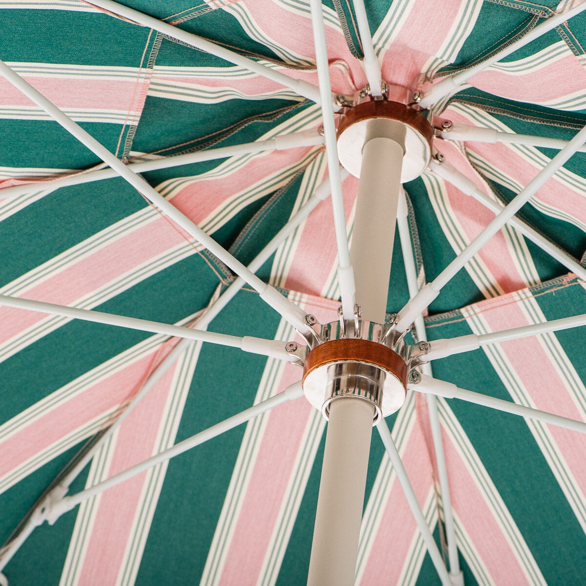 The Club Umbrella - Bistro Green Stripe Club Umbrella Business & Pleasure Co