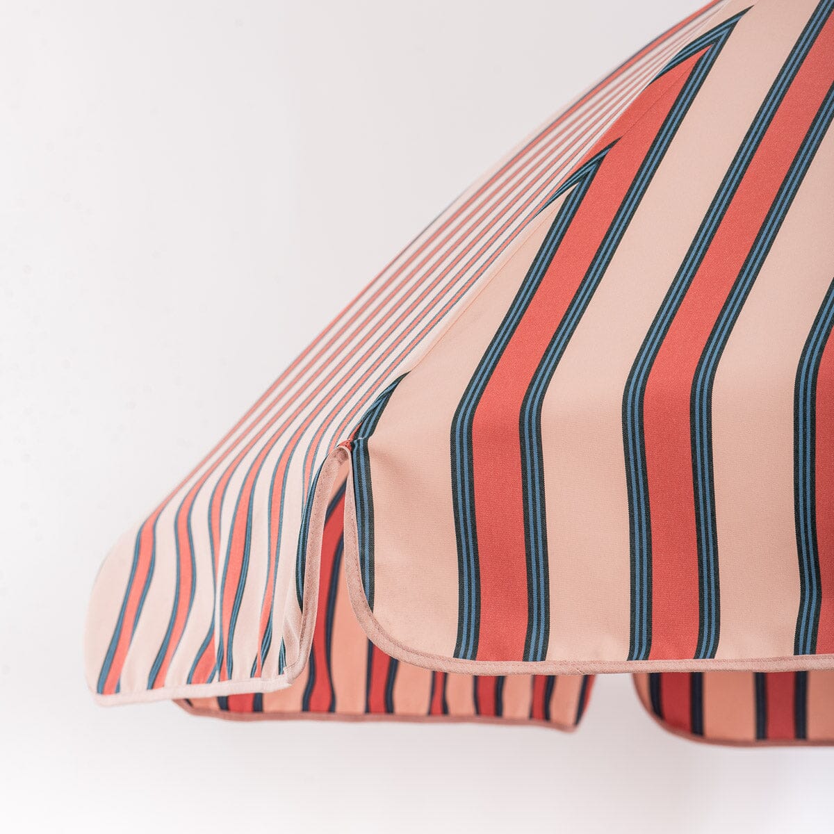 The Patio Umbrella - Bistro Dusty Pink Stripe Patio Umbrella Business & Pleasure Co