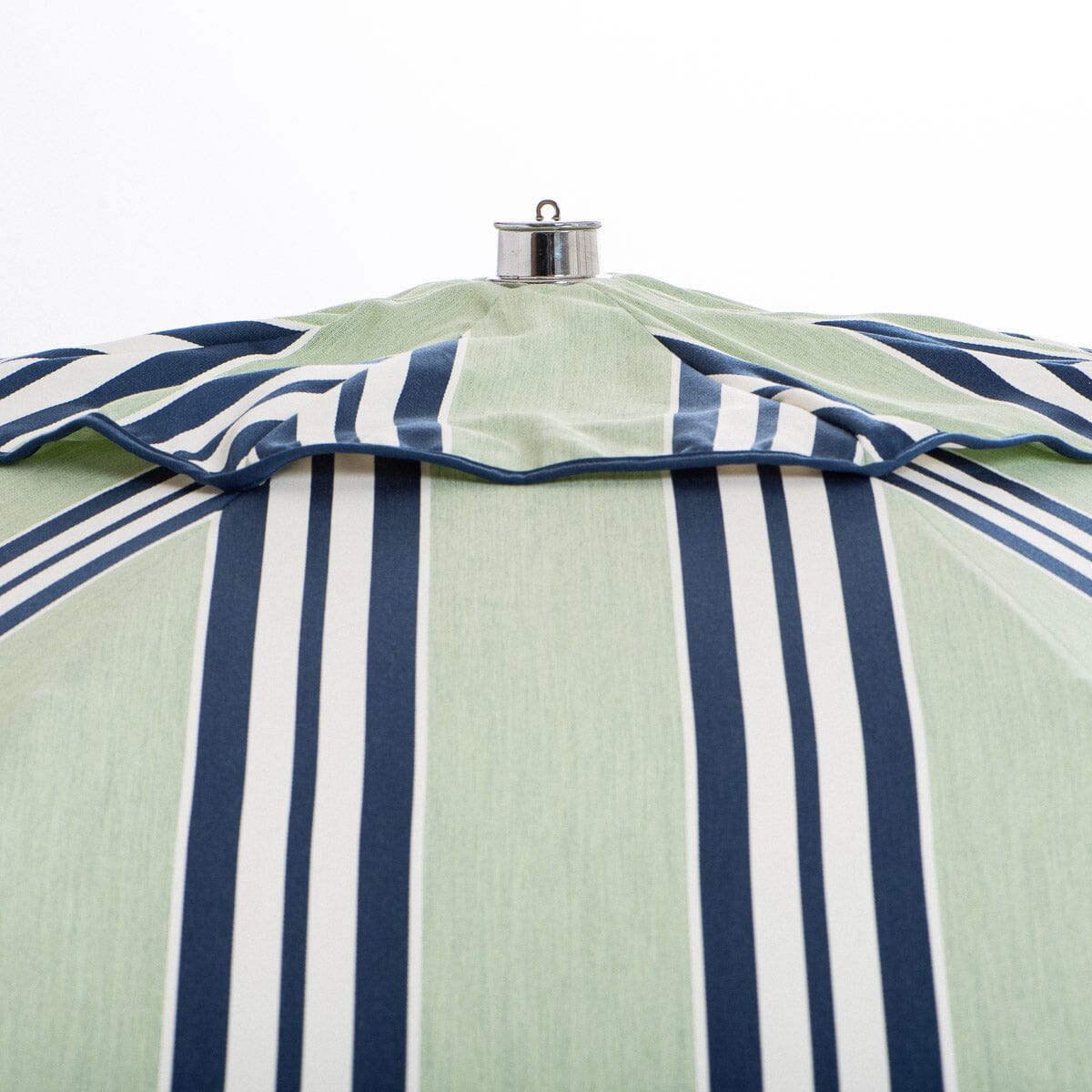 The Patio Umbrella x Julia Berolzheimer in Green Stripes B&P Co. x Julia Berolzheimer