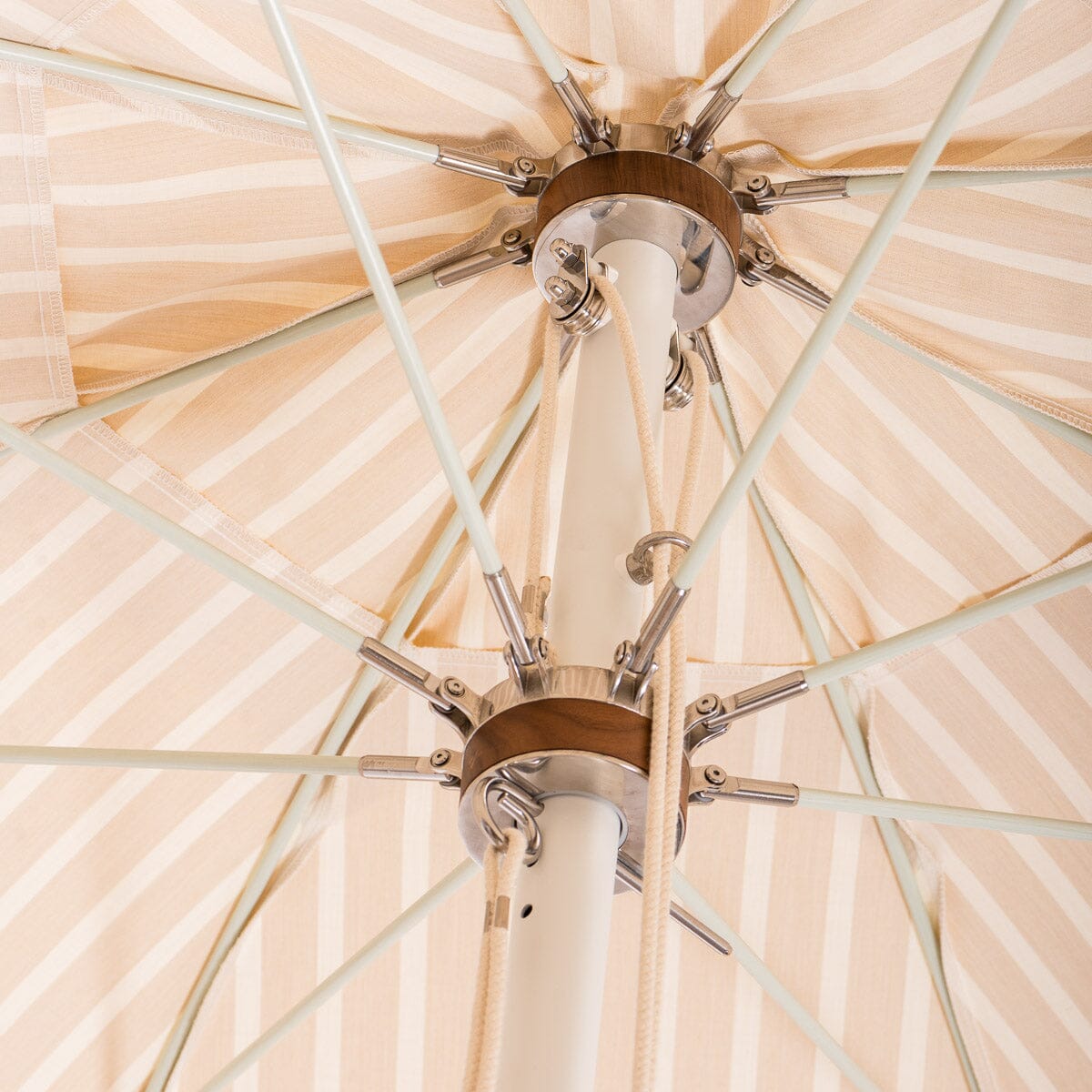 The Patio Umbrella - Monaco Natural Stripe Patio Umbrella Business & Pleasure Co