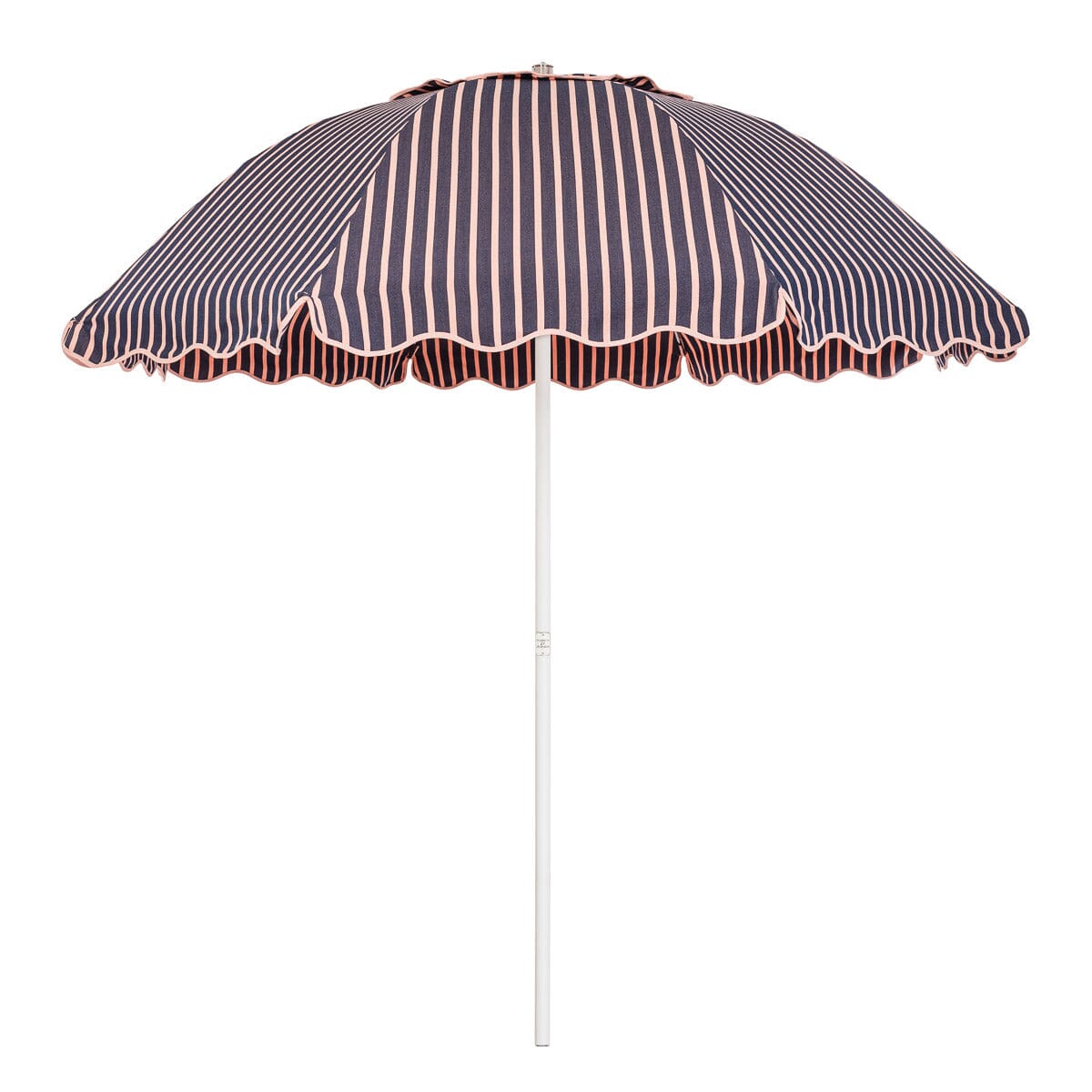 The Patio Umbrella - Monaco Navy And Pink Stripe Patio Umbrella Business & Pleasure Co 