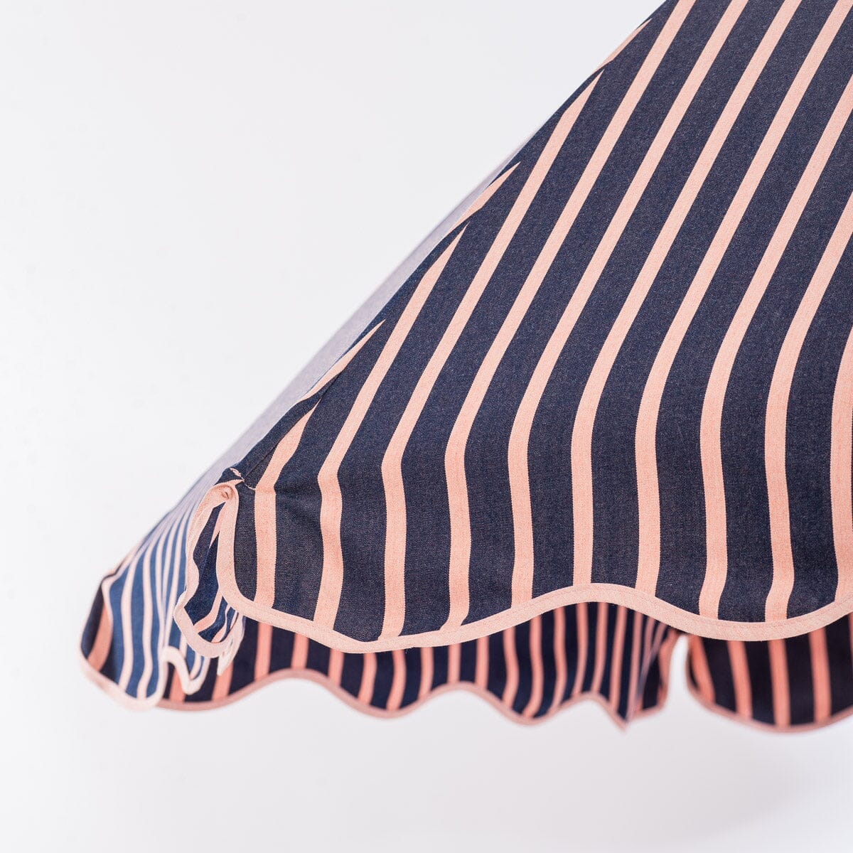 The Patio Umbrella - Monaco Navy And Pink Stripe Patio Umbrella Business & Pleasure Co