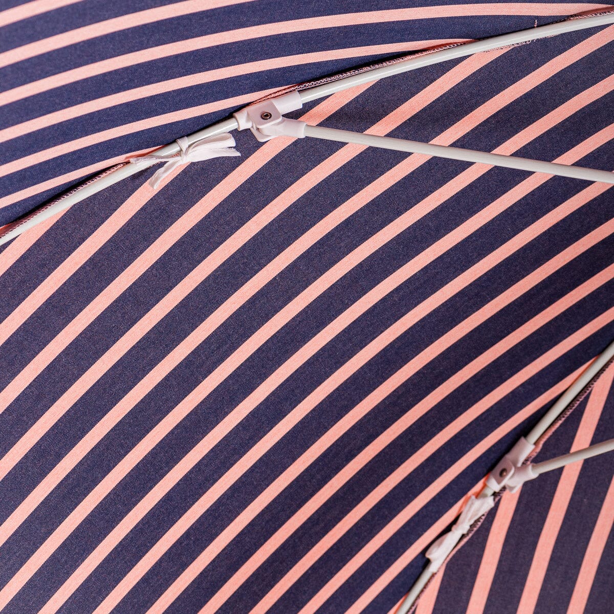 The Patio Umbrella - Monaco Navy And Pink Stripe Patio Umbrella Business & Pleasure Co