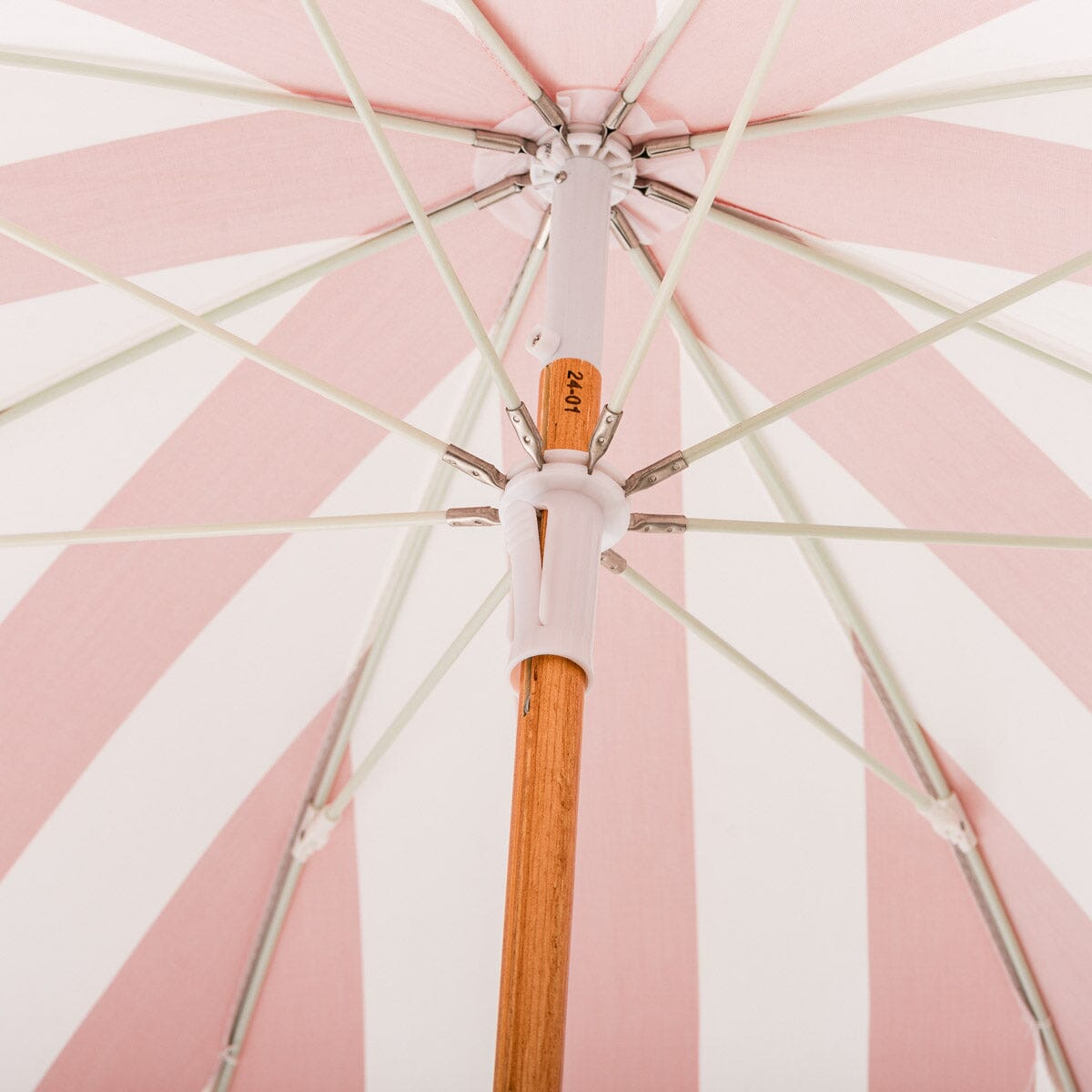 The Holiday Beach Umbrella - Crew Le Sirenuse Stripe Holiday Beach Umbrella Business & Pleasure Co.