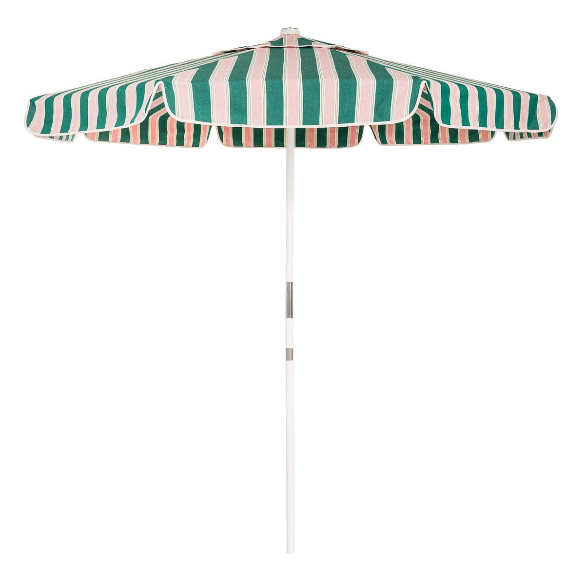 The Market Umbrella - Bistro Green Stripe Market Umbrella Business & Pleasure Co.