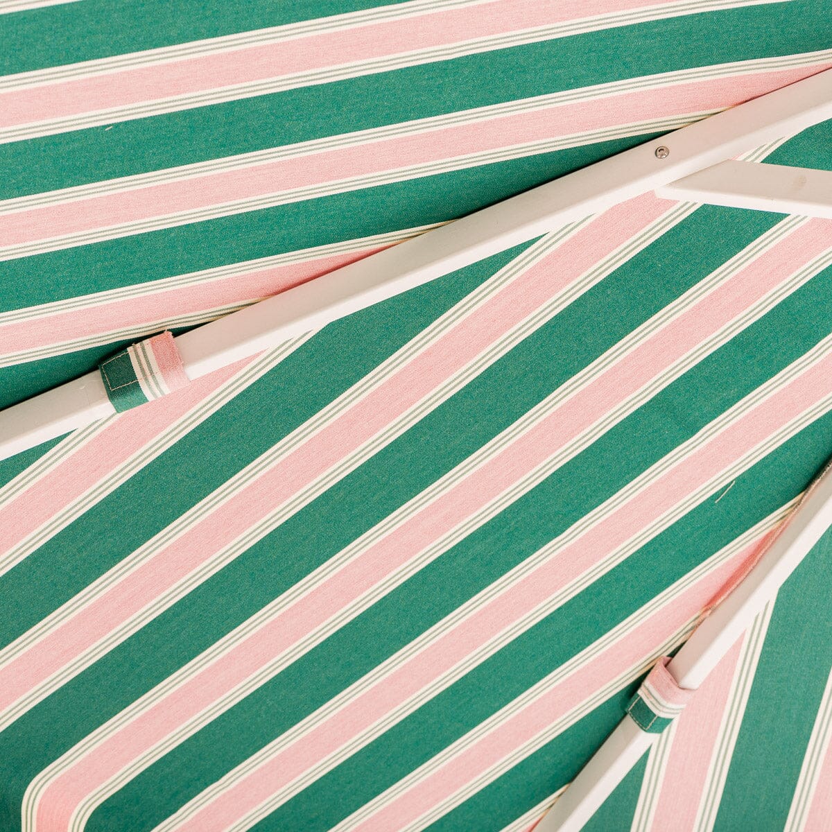 The Market Umbrella - Bistro Green Stripe Market Umbrella Business & Pleasure Co.