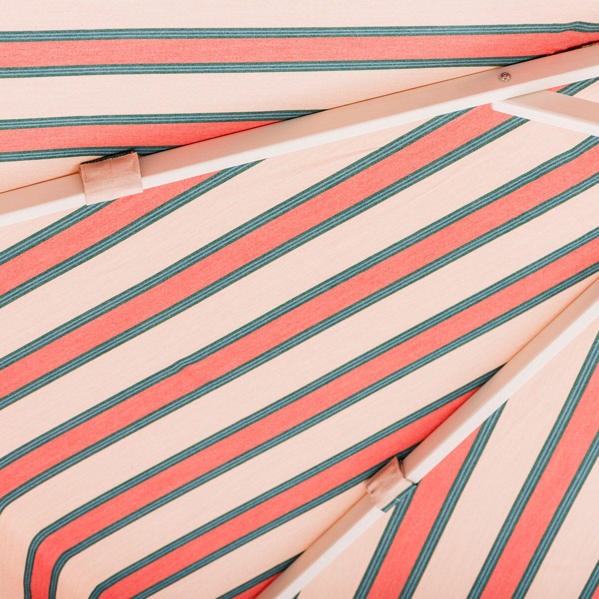 The Market Umbrella - Bistro Dusty Pink Stripe Market Umbrella Business & Pleasure Co