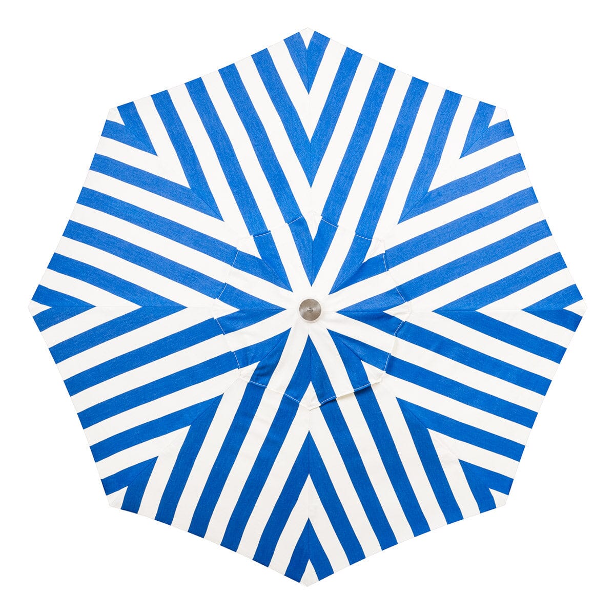 The Market Umbrella - Crew Mediterranean Blue Stripe Market Umbrella Business & Pleasure Co.