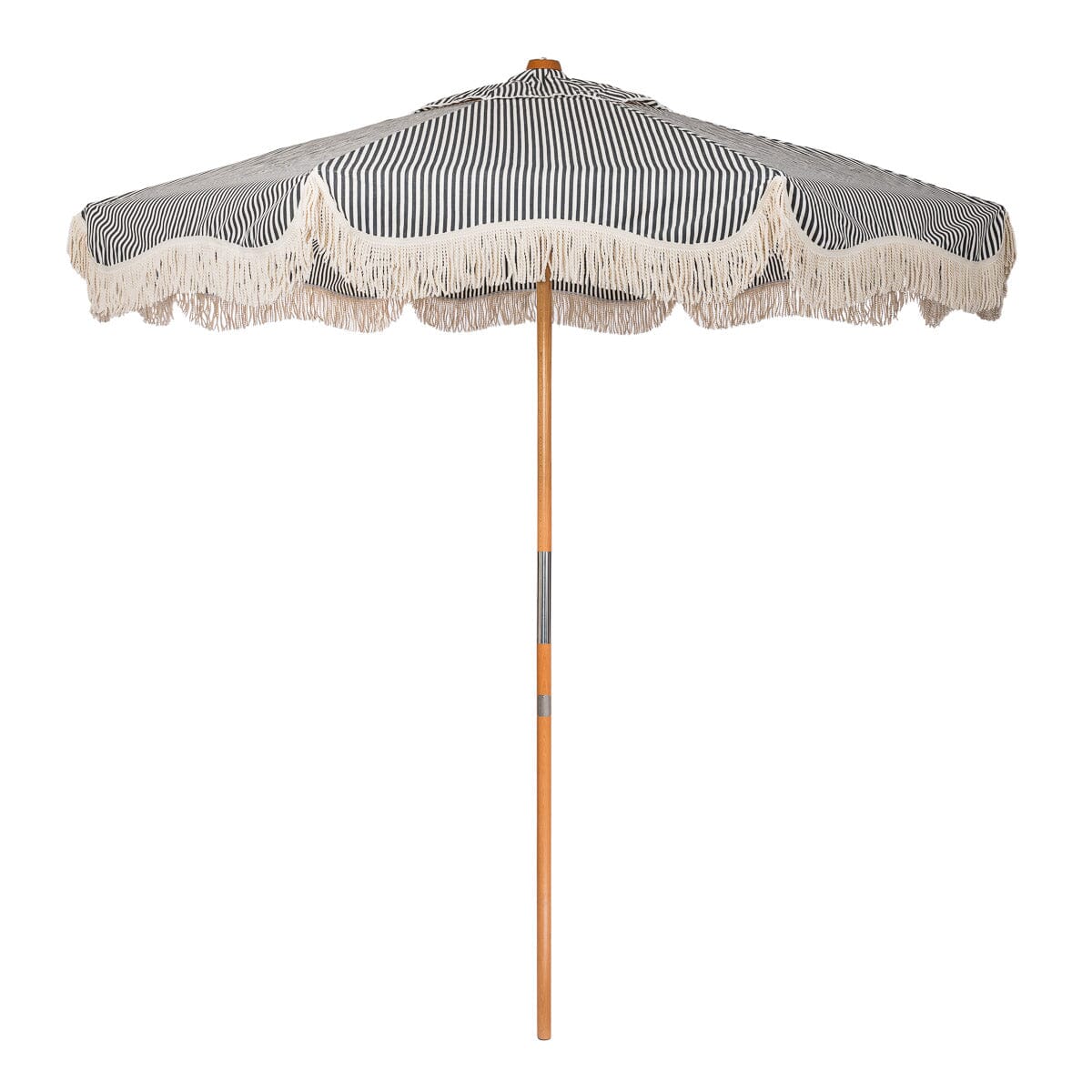 The Market Umbrella - Lauren's Navy Stripe Market Umbrella Business & Pleasure Co