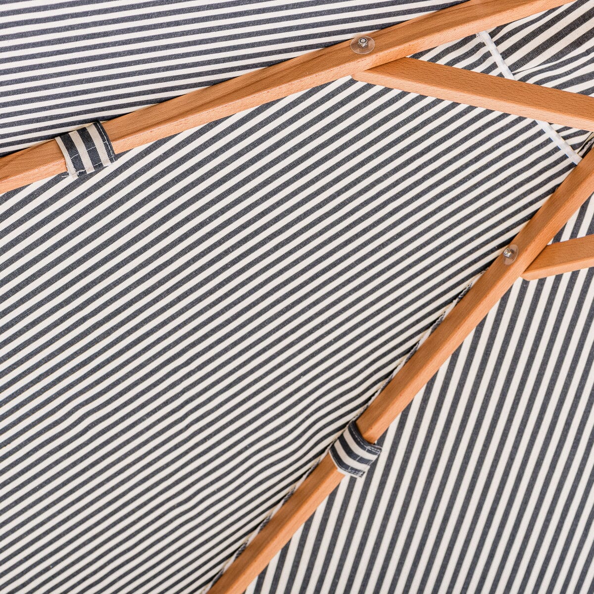 The Market Umbrella - Lauren's Navy Stripe Market Umbrella Business & Pleasure Co