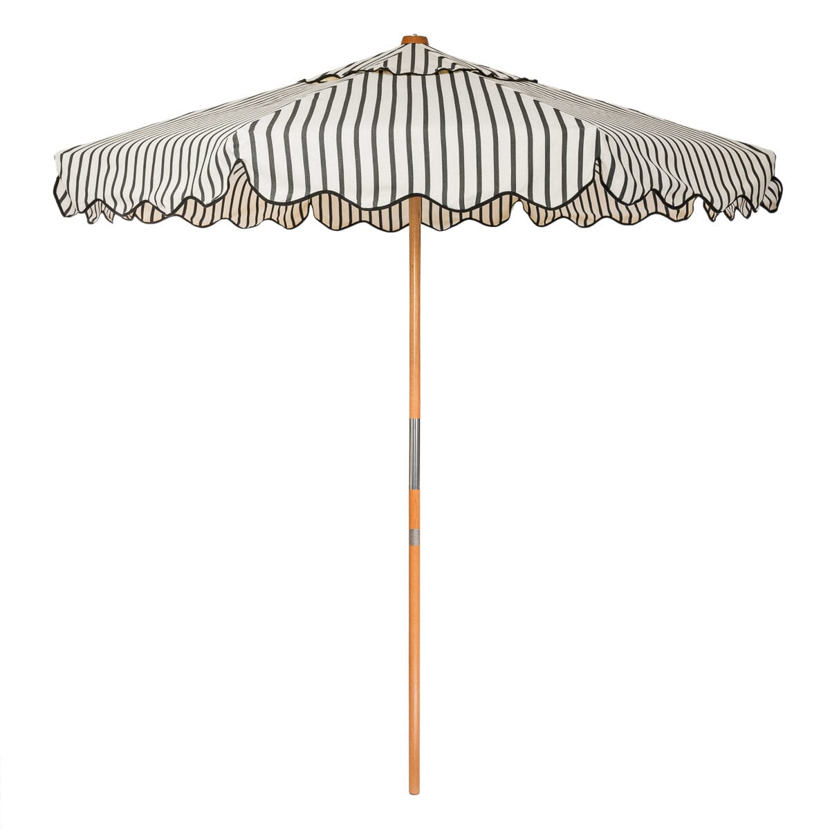 The Market Umbrella - Monaco Black Stripe Market Umbrella Business & Pleasure Co 