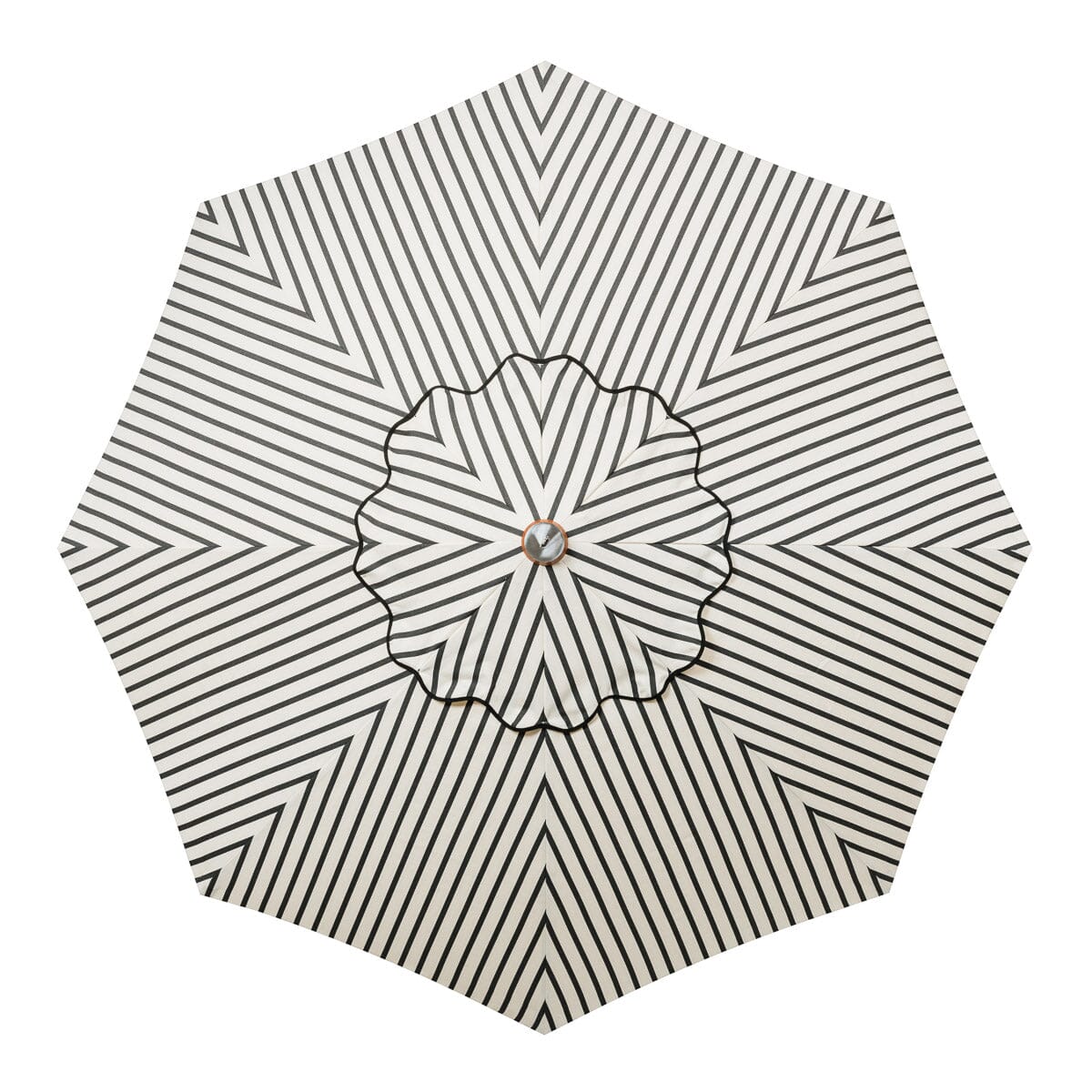 The Market Umbrella - Monaco Black Stripe Market Umbrella Business & Pleasure Co